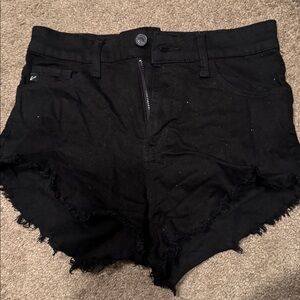 Black Distressed Denim Shorts Jan an size 26